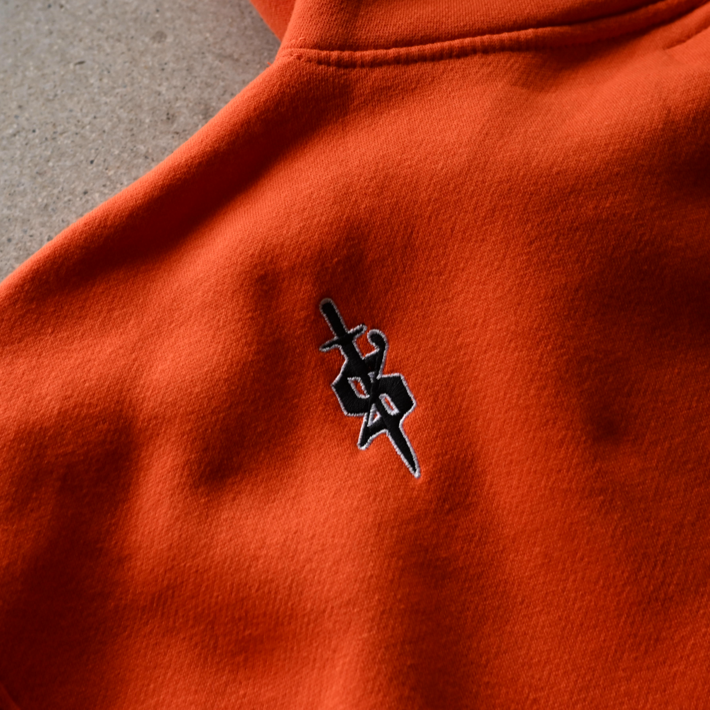 Embroidered Hoody (Orange)