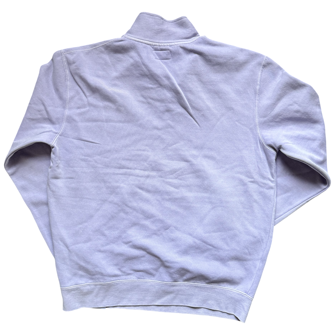 'Daemon' Pigment Dyed Quarter Zip (Lavender)