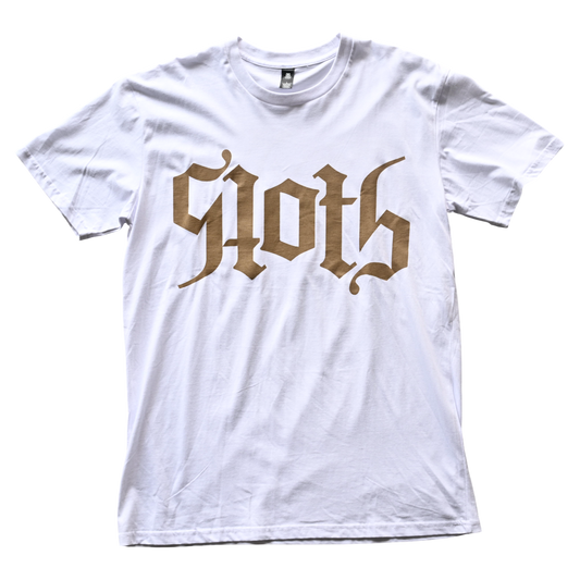 'Angel' Tee (Wht/Bronze)