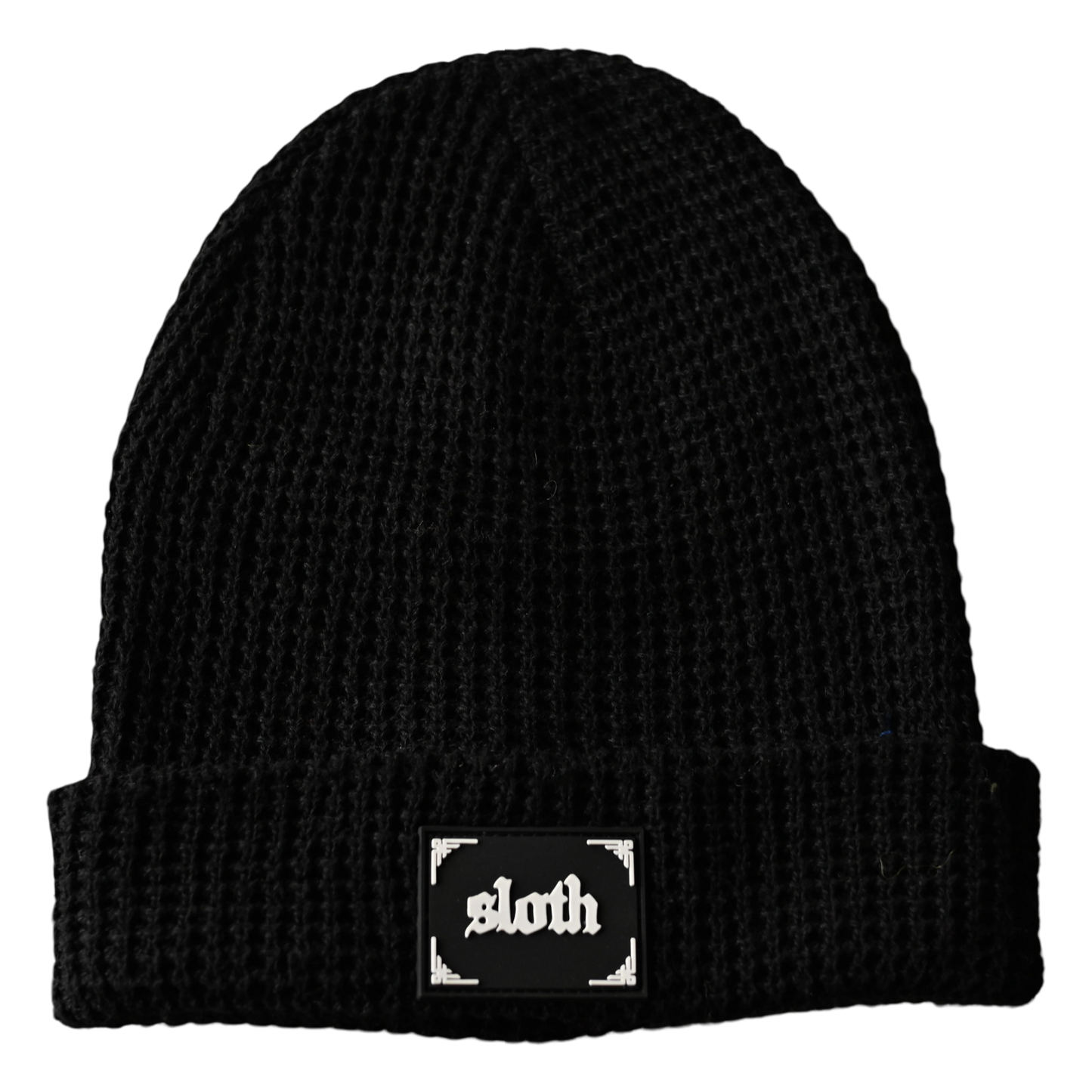 'Darklands' Waffle Knit (Black)