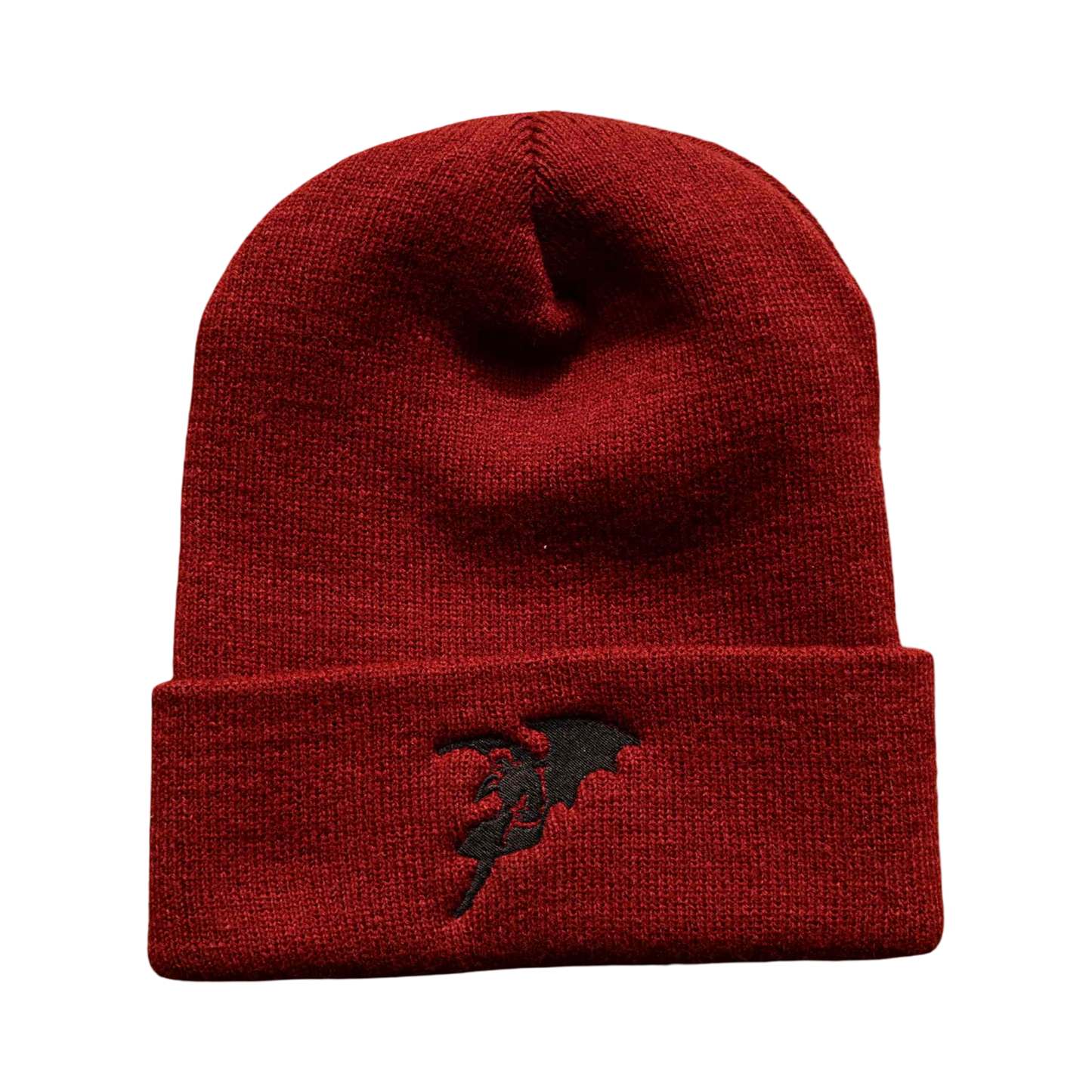'Daemon' Cuff Beanie (Burgandy)