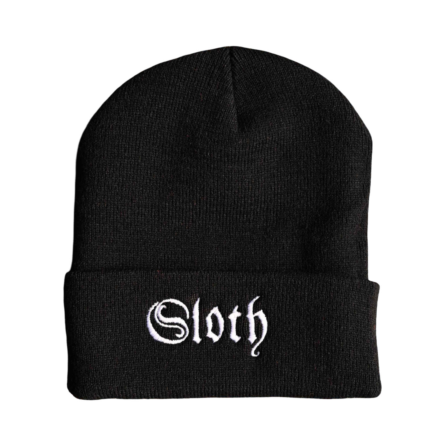 'Orchid' Cuff Beanie (Black)