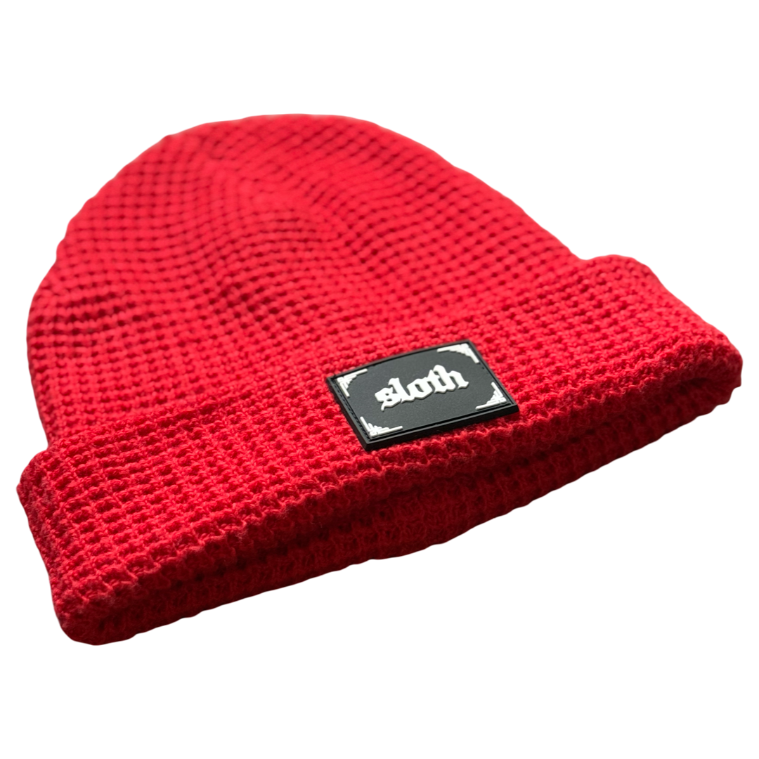 'Darklands' Waffle Knit (Red)