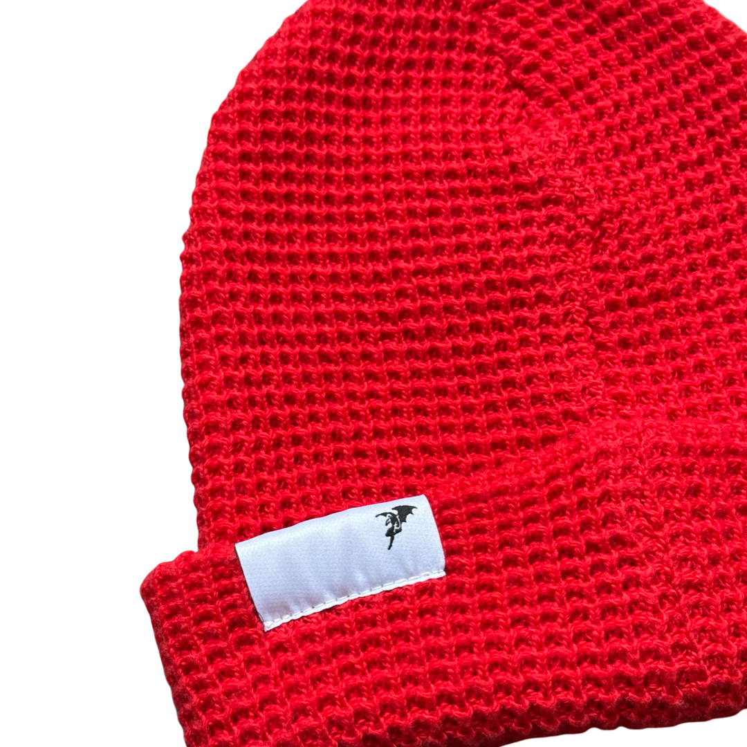 'Darklands' Waffle Knit (Red)