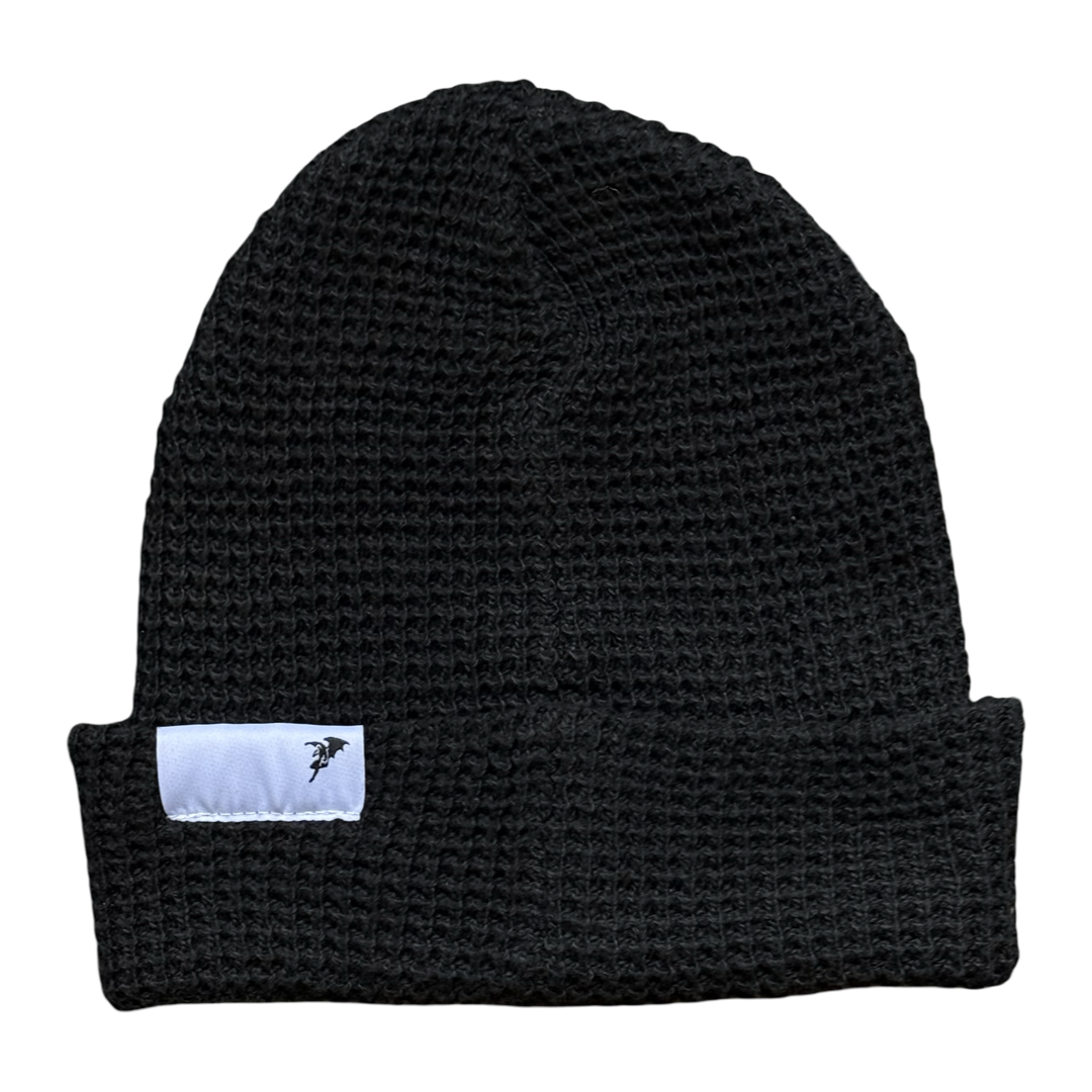 'Darklands' Waffle Knit (Black)
