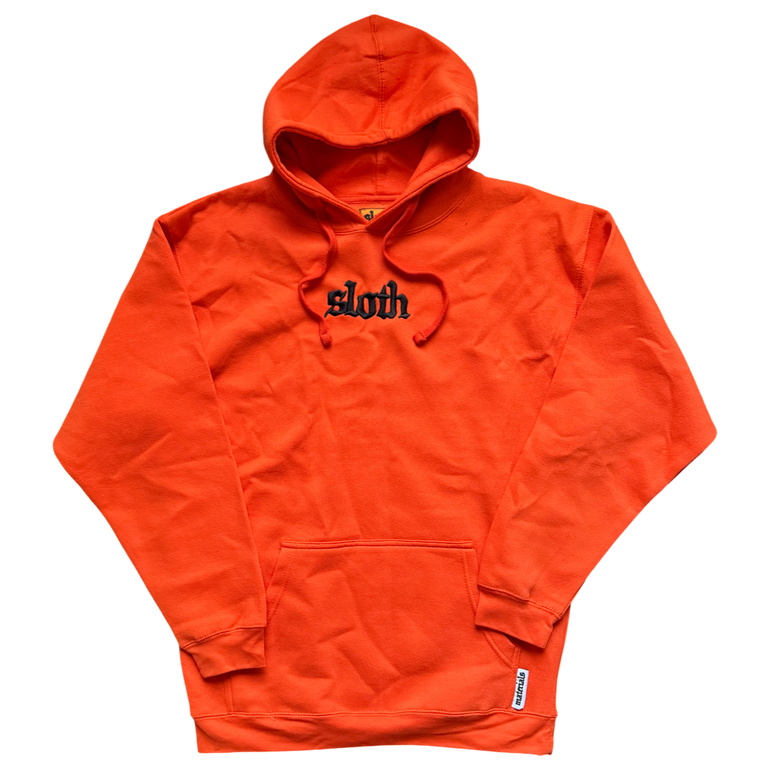 Embroidered Hoody (Orange)